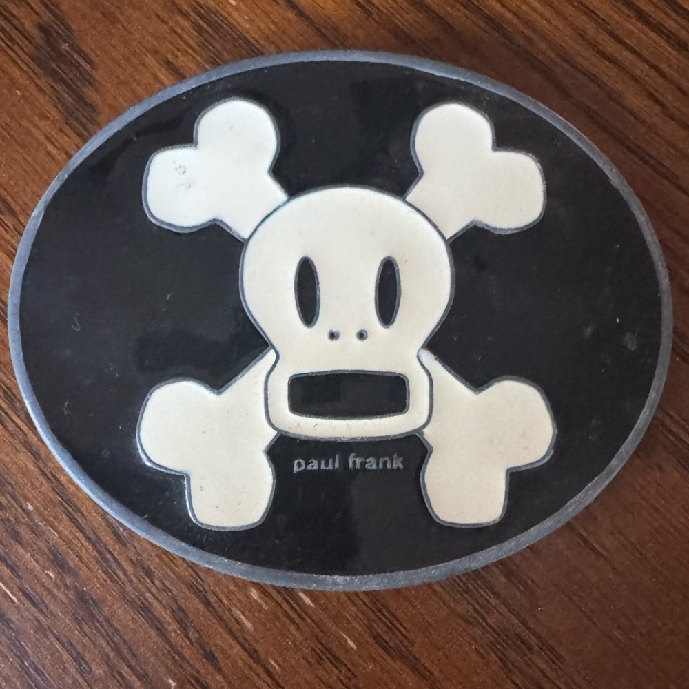 Vintage Paul Frank belt buckle.